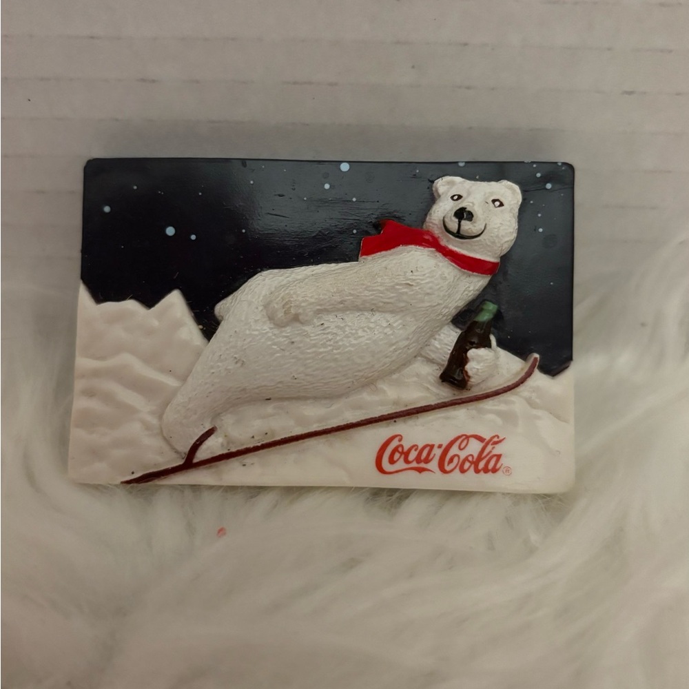 Coca Cola 1996 Polar Bear Magnet